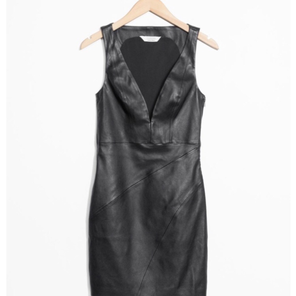 & Other Stories Real Leather Dress